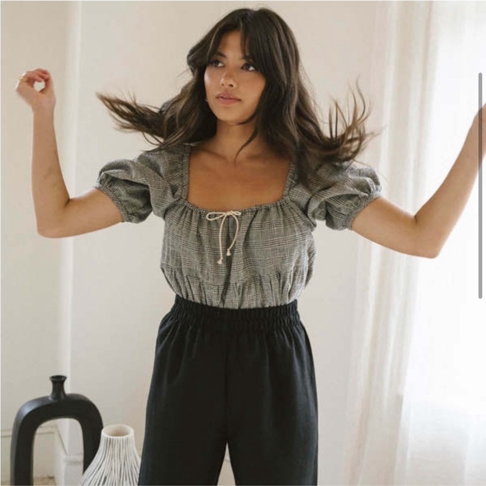 Houndstooth top